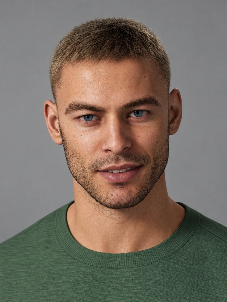 Ronan, one of Facelet’s ten lifelike 3D characters, in the Facelet window on a Mac